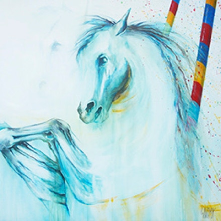 ENVOLE-MOI - Peinture de cheval - Acrylique sur toile